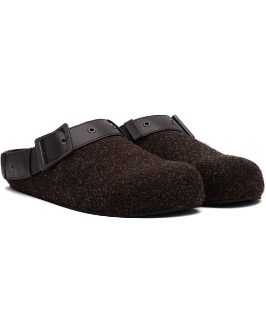 untitlab Black Bag Belts Clogs for men