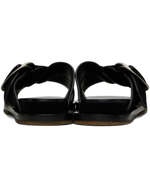 Rag & Bone Black Beau Cross Sandals