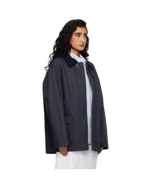 DUNST Blue Cotton Chore Jacket
