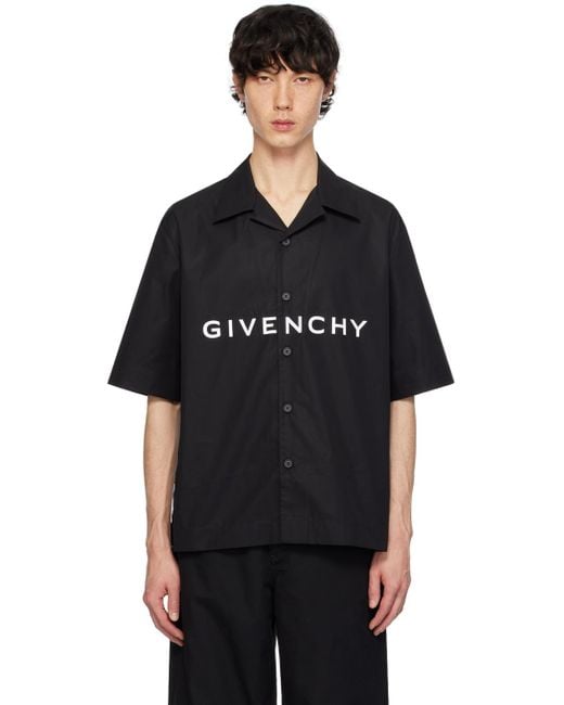 Givenchy Black Boxy-fit Shirt for men
