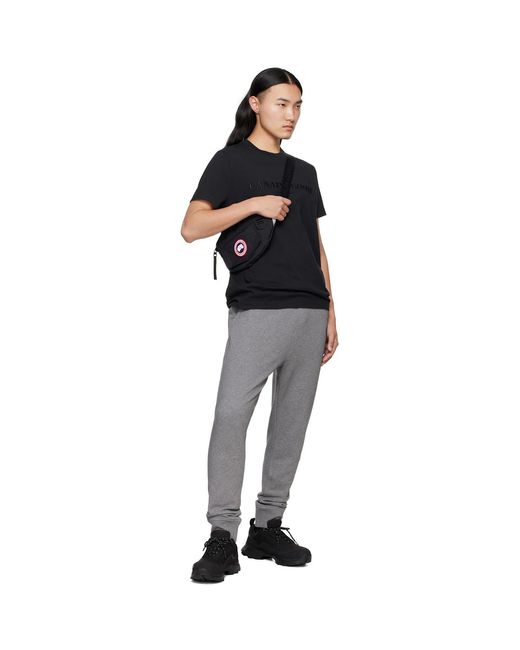 Canada Goose Black Emersen Crewneck T-Shirt for men