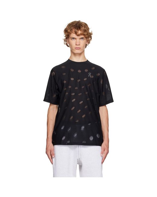 On Shoes Black Zero-T Breathe Running T-Shirt for men
