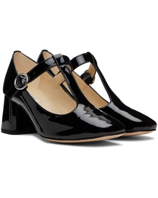 Repetto Black Ssense Exclusive Tara Heels