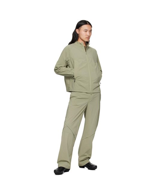J EONGL I Green Softshell Slash Sweatpants for men