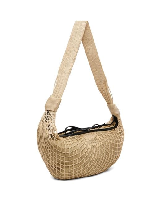 Lemaire Metallic Croissant Filt Bag for men