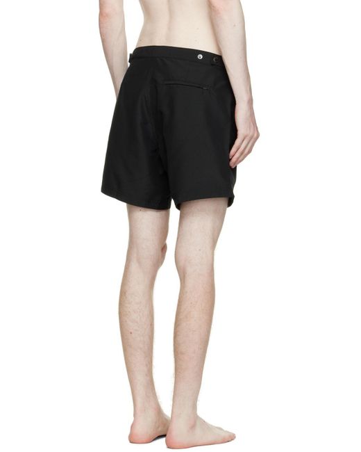 Sunspel Black Tailo Swim Shorts for men