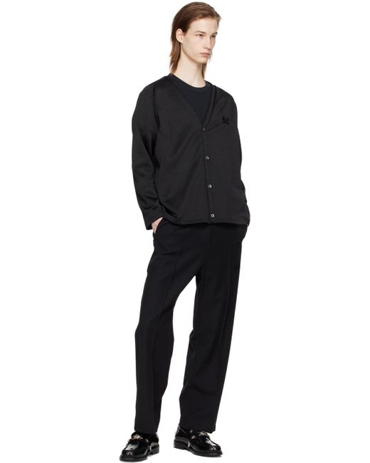Needles Black Buttoned Cardigan for men