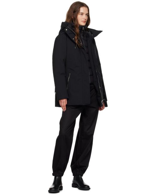 【カナダ直送!】Mackage マッカージュ Jeni-NFZ Black Jeni, 2-in-1 Down parka with removable bib for ladies
