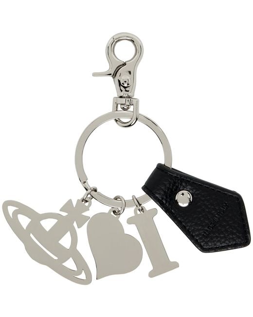 Vivienne Westwood Multicolor 'I Love Orb' Keychain for men