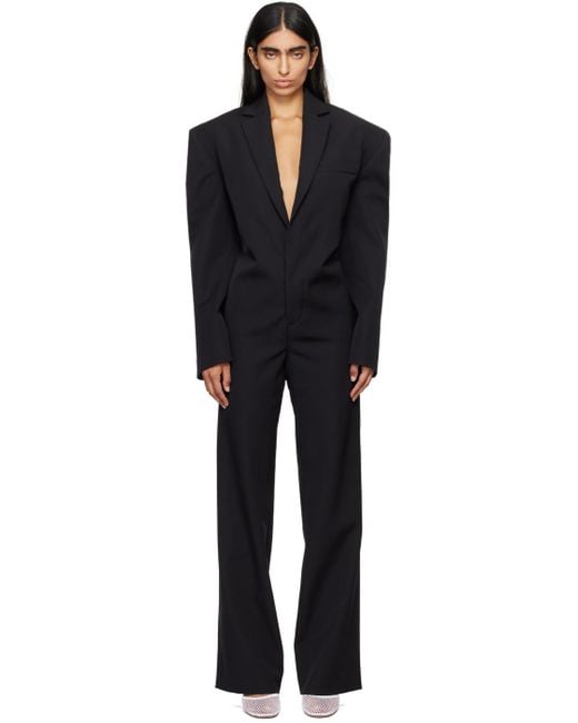 Jean Paul Gaultier The Lace-up Suit ジャンプスーツ Black