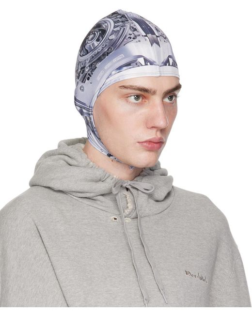Doublet Gray Humanoid Head Hood for men
