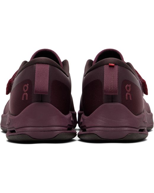 On Shoes Black Burgundy Cloudnova Mo Sneakers