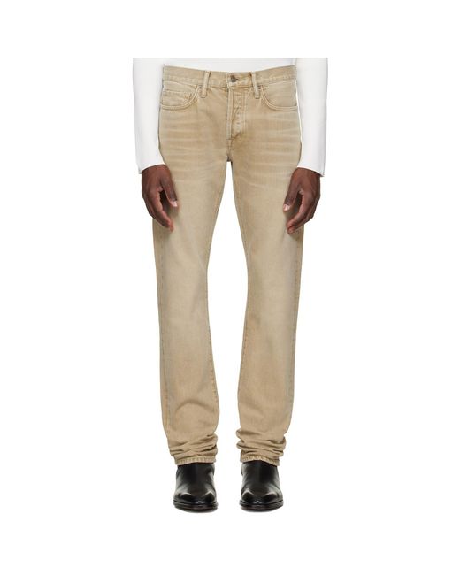 Tom Ford Natural Straight Fit Jeans for men