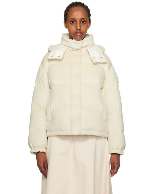 Moncler Natural Off-white Daos Down Jacket