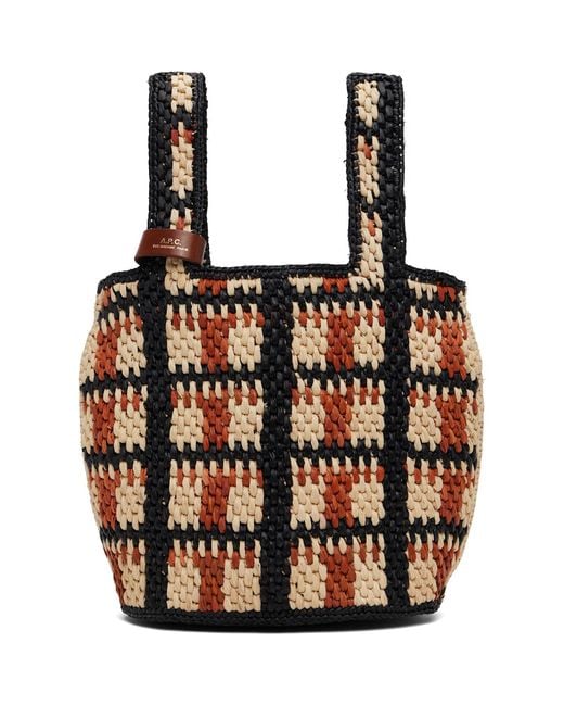A.P.C. Multicolor Pecan Tote