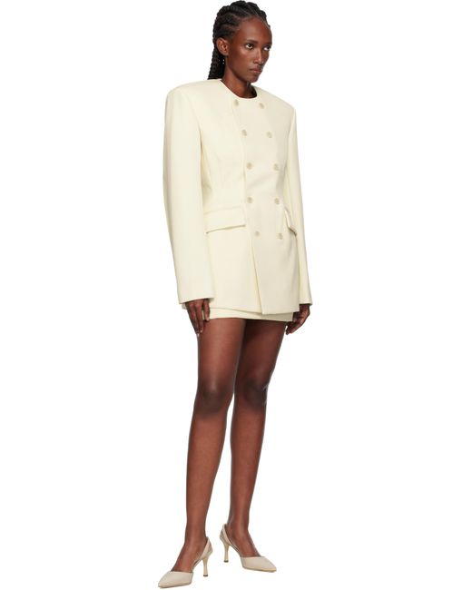 Wardrobe NYC Black Off- Rosie Huntington-Whiteley Edition Blazer Minidress