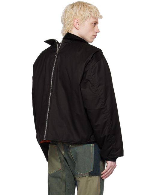 メンズ (DI)VISION (di)vision Split ボンバージャケット ブラック | Lyst