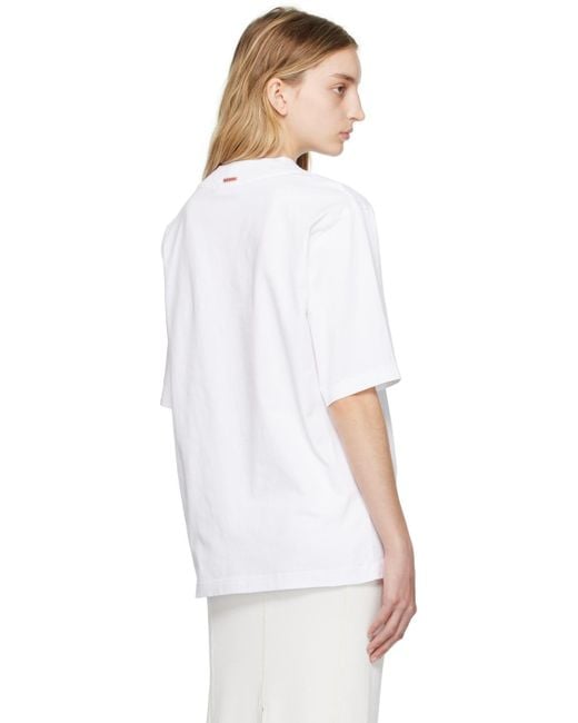 Acne White Crewneck T-shirt