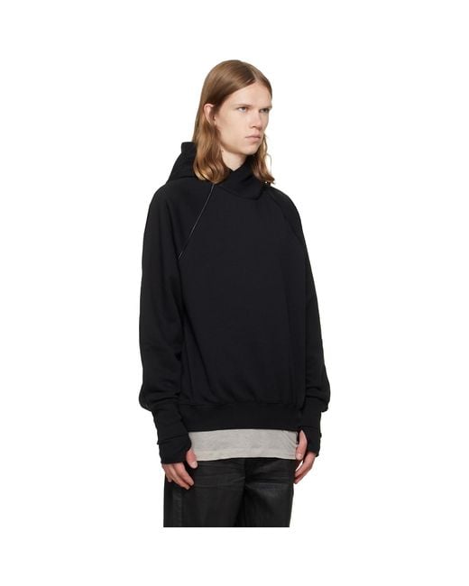Thom Krom Black Ms 193 Hoodie for men