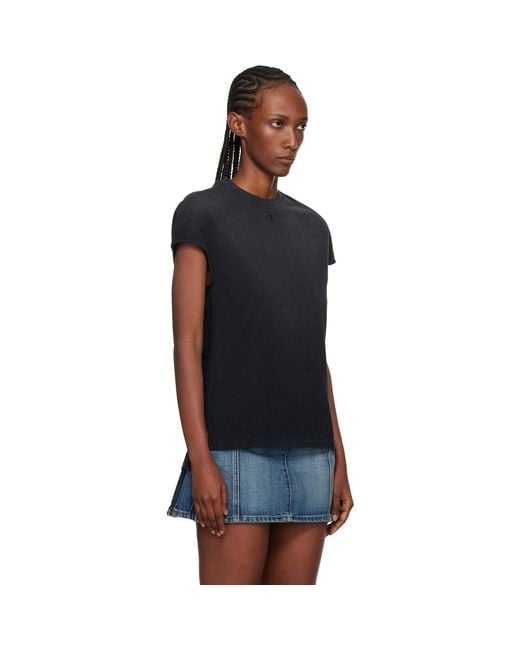 Courreges Black Solarized Oversized T-Shirt