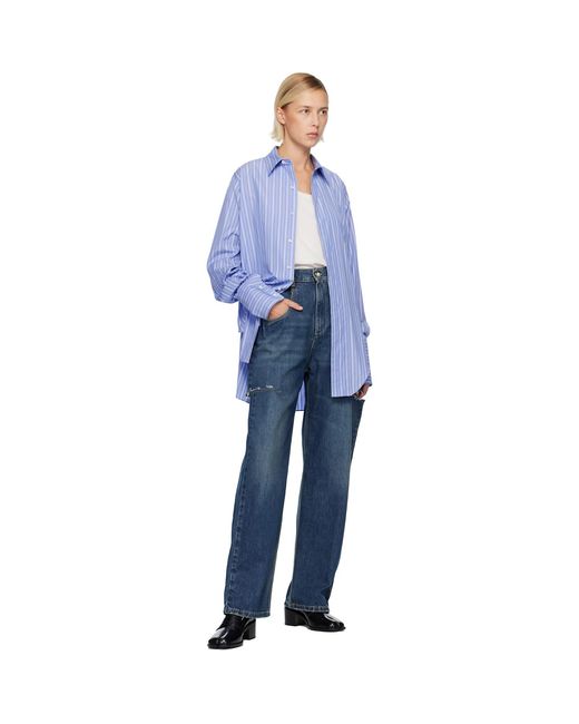 Maison Margiela Blue Cut-Out Jeans
