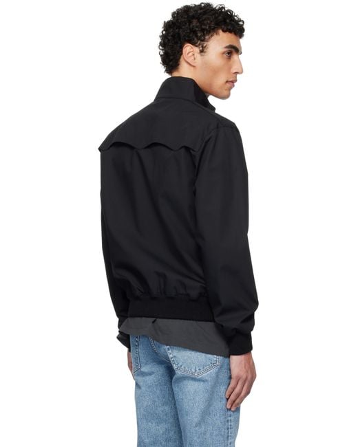 Fred Perry Black Harrington Jacket for men