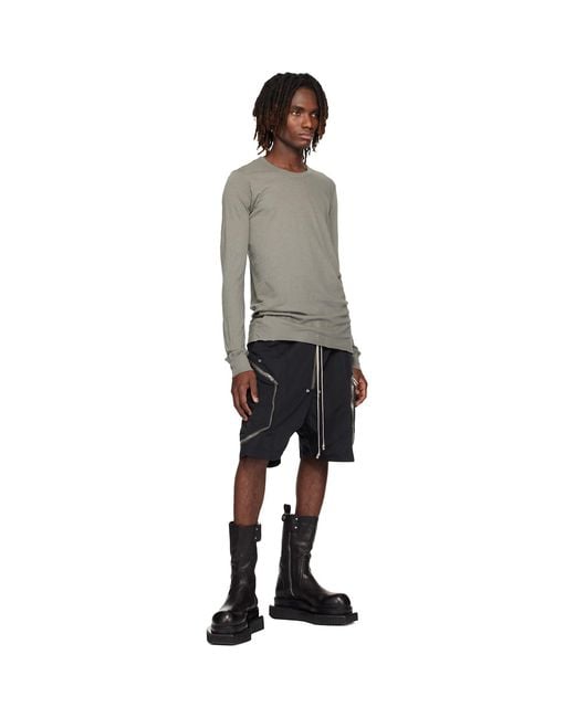 Rick Owens Black Temple Basic Ls T-Shirt for men