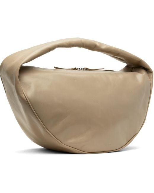 By Far Black Taupe Maxi Cush Bag