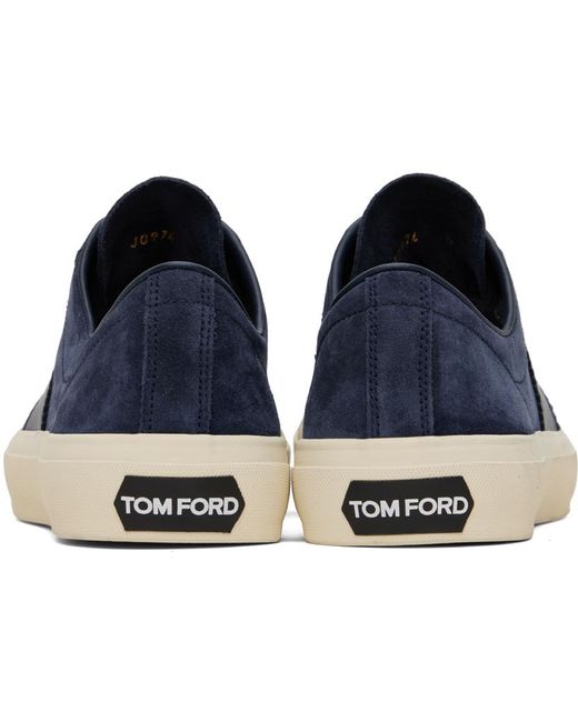 Tom Ford Blue Indigo Cambridge Sneakers for men