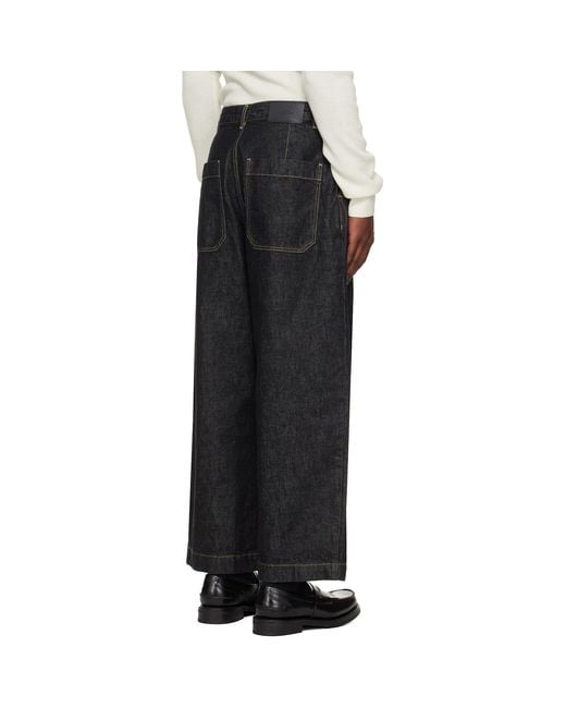 Studio Nicholson Black Puch Italian Denim Jeans for men