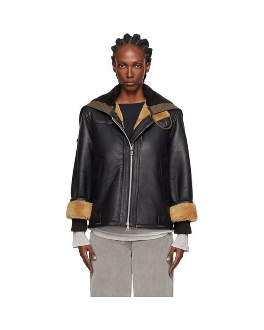 Our Legacy Black Blizzard Leather Jacket