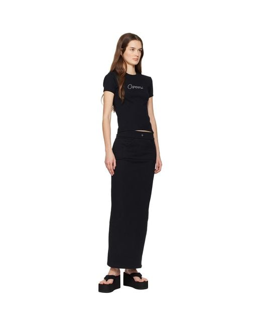 Coperni Black Wedge Heeled Sandals