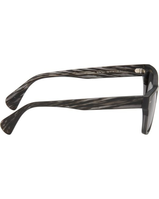 Oliver Peoples Black Ryce Sunglasses for men