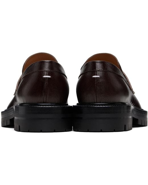 Maison Margiela Black Tabi County Loafers for men