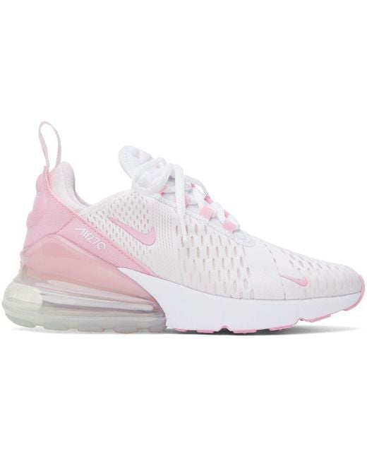 Nike White & Pink Air Max 270 Sneakers in Black | Lyst