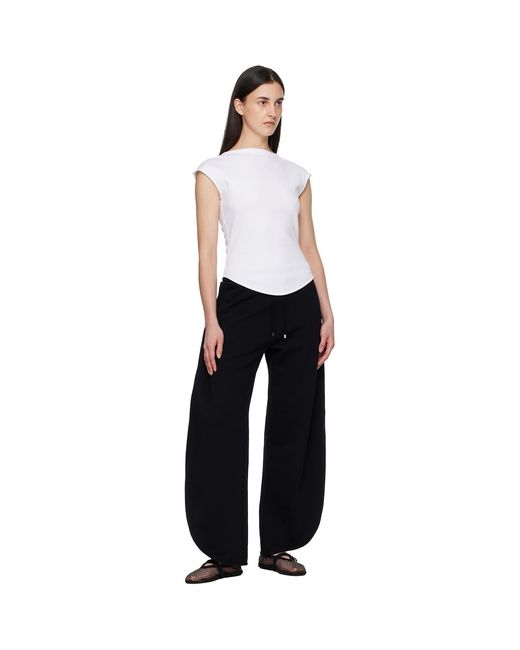 Alaïa Black Petal Fleece Sweatpants