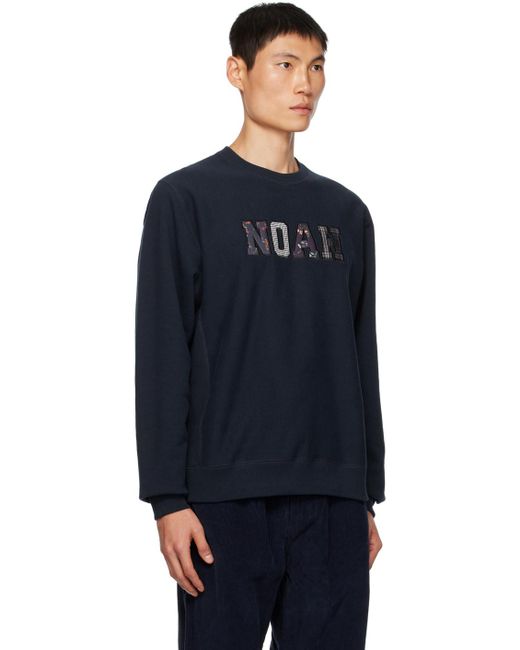 Noah NYC Blue Appliqué Sweatshirt for men