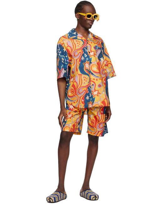 Marni Multicolor No Vacancy Inn Edition Shorts for men