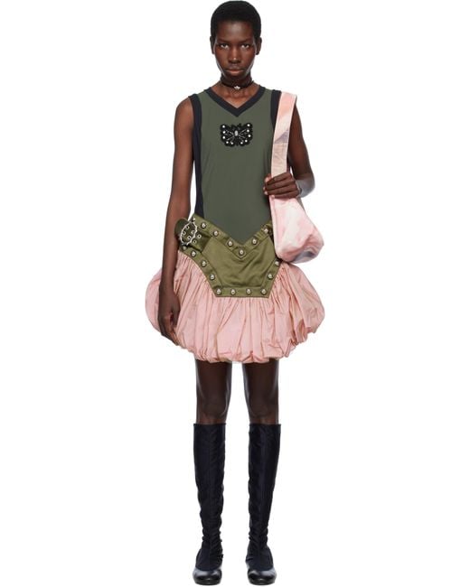 Chopova Lowena Black Backtuck Minidress