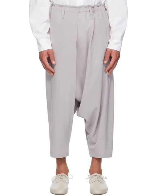 Issey Miyake White Seamless 1 Trousers for men