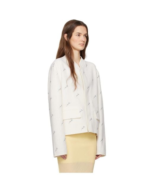 Rier Multicolor City Crop Flowers Walker Jacket