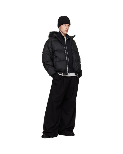 Aape By A Bathing Ape Black 'Aapenow' Moonface Down Jacket for men