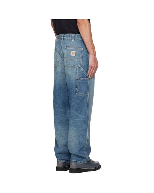 Carhartt Blue Og Double Knee Jeans for men