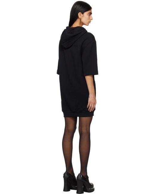 Moschino Black Hooded Minidress