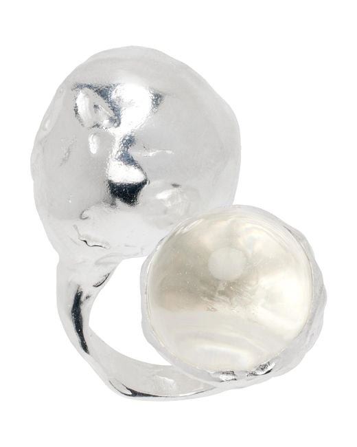 SIMUERO White Guinda Agua Ring