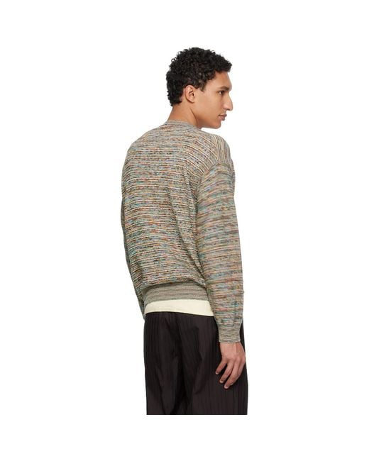 Paul Smith Black 'Signature Stripe' Knitted Cotton Sweater for men