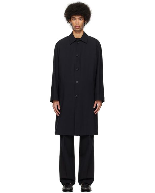 AURALEE Soutien Collar Coat in Black for Men | Lyst UK