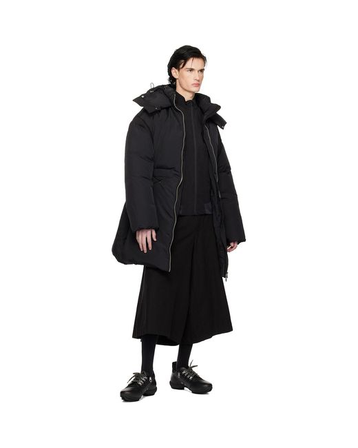 HELIOT EMIL Black Fortress Down Jacket for men