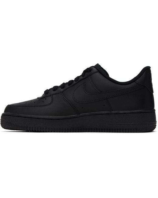 Nike Black Air Force 1 '07 Sneakers for men