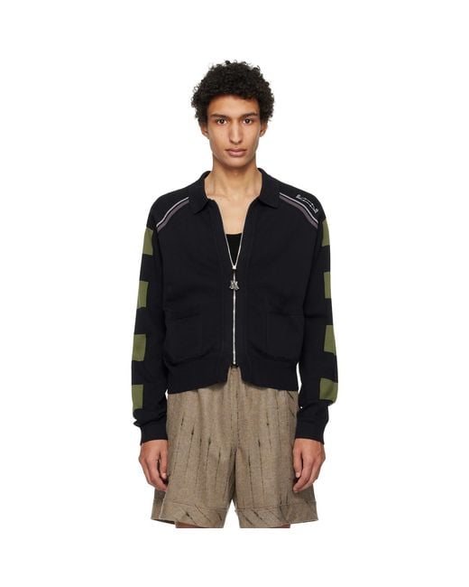 Kiko Kostadinov Black Kest Cardigan for men